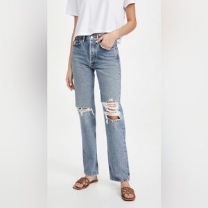 AGOLDE Lana Mid-Rise Straight Jean